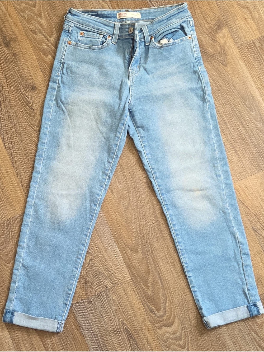 Signature by Levi Strauss Light Blue Jeans - Casual Boyfriend